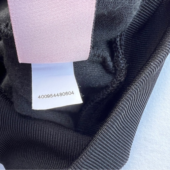 VTG Y2K Juicy Coture Rare Black Velour Zip Up Hoodie with Rhinestone J, L - Picture 11 of 12